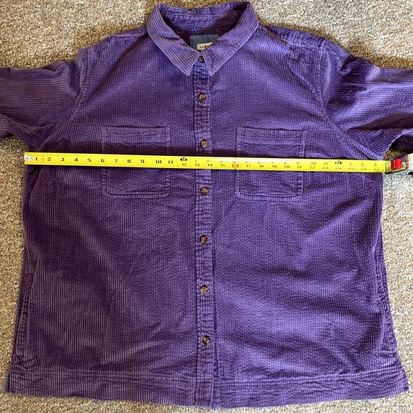 L.L. Bean Women’s Purple Wide Wale Corduroy Shirt Jacket Plus Size 3X - Picture 7 of 12